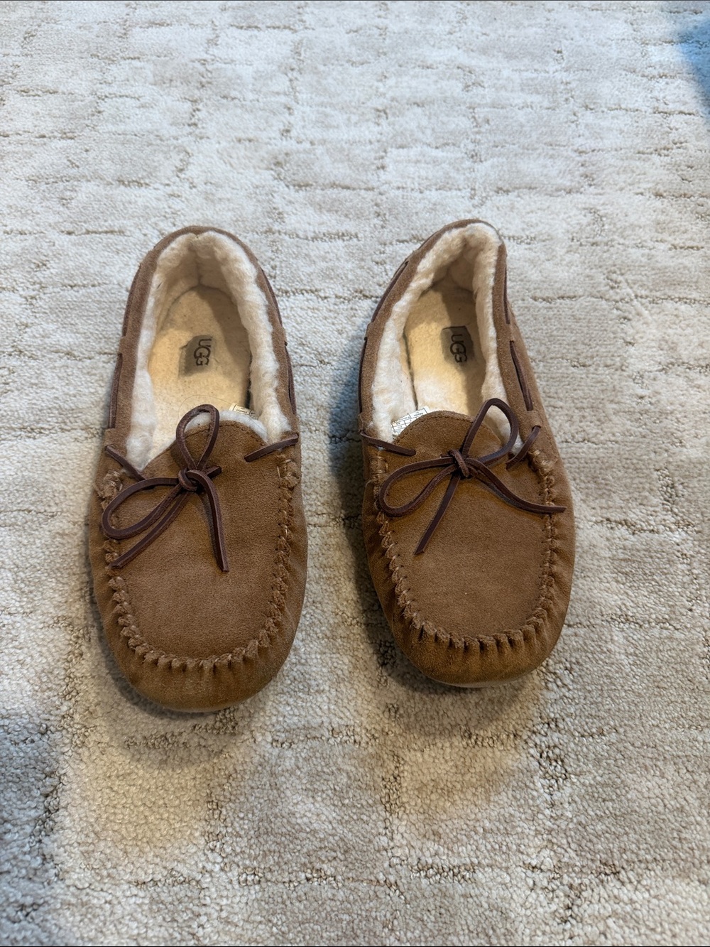 UGG Men's Chestnut Suede Moccasin Slippers